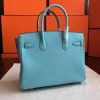 Hermes Blue Atoll Epsom Birkin 35cm Handmade Bag - Image 9
