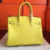 Hermes Jaune Epsom Birkin 35cm Handmade Bag - Image 3