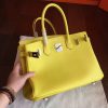 Hermes Jaune Epsom Birkin 35cm Handmade Bag - Image 8