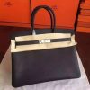 Hermes Black Epsom Birkin 35cm Handmade Bag - Image 2