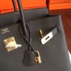 Hermes Black Epsom Birkin 35cm Handmade Bag - Image 3