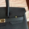 Hermes Black Epsom Birkin 35cm Handmade Bag - Image 9