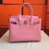 Hermes Pink Epsom Birkin 35cm Handmade Bag - Image 4