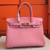 Hermes Pink Epsom Birkin 35cm Handmade Bag - Image 6