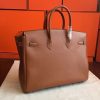 Hermes Gold Swift Birkin 35cm Handmade Bag - Image 6