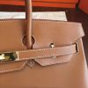 Hermes Gold Swift Birkin 35cm Handmade Bag - Image 7
