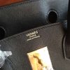 Hermes Black Swift Birkin 35cm Handmade Bag - Image 4