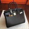 Hermes Black Swift Birkin 35cm Handmade Bag - Image 8