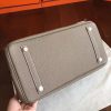 Hermes Etoupe Clemence Birkin 40cm Handmade Bag - Image 2