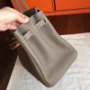 Hermes Etoupe Clemence Birkin 40cm Handmade Bag - Image 3
