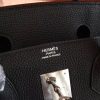 Hermes Black Clemence Birkin 40cm Handmade Bag - Image 5