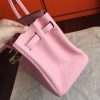 Hermes Pink Clemence Birkin 40cm Handmade Bag - Image 4