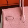 Hermes Pink Clemence Birkin 40cm Handmade Bag - Image 5