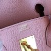 Hermes Pink Clemence Birkin 40cm Handmade Bag - Image 7
