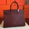 Hermes Bordeaux Epsom Birkin 40cm Handmade Bag - Image 8