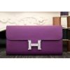 Hermes Constance Wallet In Purple Epsom Leather - Image 2