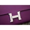 Hermes Constance Wallet In Purple Epsom Leather - Image 4