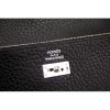 Hermes Kelly Longue Wallet In Black Clemence Leather - Image 6