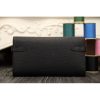 Hermes Kelly Longue Wallet In Black Clemence Leather - Image 9