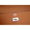 Hermes Kelly Longue Wallet In Brown Epsom Leather - Image 3