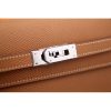 Hermes Kelly Longue Wallet In Brown Epsom Leather - Image 7