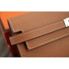 Hermes Kelly Longue Wallet In Brown Epsom Leather - Image 8