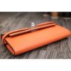 Hermes Kelly Longue Wallet In Crevette Epsom Leather - Image 2