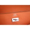 Hermes Kelly Longue Wallet In Crevette Epsom Leather - Image 6