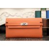 Hermes Kelly Longue Wallet In Crevette Epsom Leather - Image 7