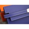 Hermes Kelly Longue Wallet In Electric Blue Epsom Leather - Image 2