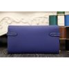 Hermes Kelly Longue Wallet In Electric Blue Epsom Leather - Image 5