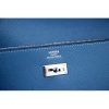 Hermes Kelly Longue Wallet In Jean Blue Epsom Leather - Image 5