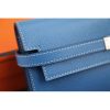 Hermes Kelly Longue Wallet In Jean Blue Epsom Leather - Image 6