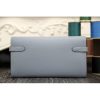 Hermes Kelly Longue Wallet In Blue Lin Epsom Leather - Image 6