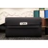 Hermes Kelly Longue Wallet In Black Epsom Leather - Image 9