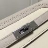 Hermes Bicolor Kelly Ghillies Wallet In Ivory Swift Leather - Image 6