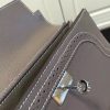 Hermes Kelly Ghillies Wallet In Etoupe Swift Leather - Image 5
