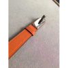 Hermes Orange Epsom Kelly Belt With Palladium Hardware - Image 2
