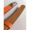 Hermes Orange Epsom Kelly Belt With Palladium Hardware - Image 3