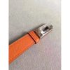 Hermes Orange Epsom Kelly Belt With Palladium Hardware - Image 6
