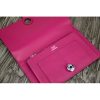 Hermes Dogon Combine Wallet In Purple Leather - Image 2