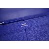 Hermes Dogon Combine Wallet In Electric Blue Leather - Image 3
