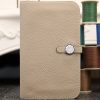 Hermes Dogon Combine Wallet In Grey Leather - Image 3