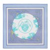 Hermes Mauve Ex-Libris Coloriage Silk Shawl - Image 7