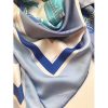 Hermes Mauve Ex-Libris Coloriage Silk Shawl - Image 8