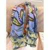 Hermes Blue Savana Dance Shawl - Image 4