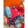 Hermes Red Savana Dance Shawl - Image 7