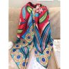 Hermes Red Savana Dance Shawl - Image 8