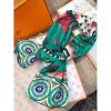 Hermes Vert Savana Dance Shawl - Image 7