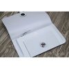 Hermes Dogon Combine Wallet In Blue Lin Leather - Image 5